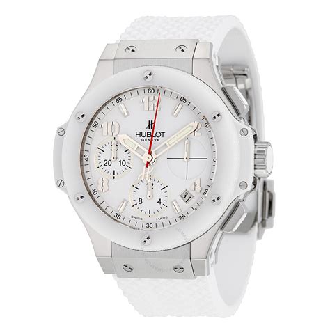 hublot white dial leather strap|hublot big bang watch strap.